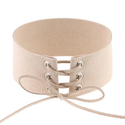 Geometric Velvet Choker Necklace