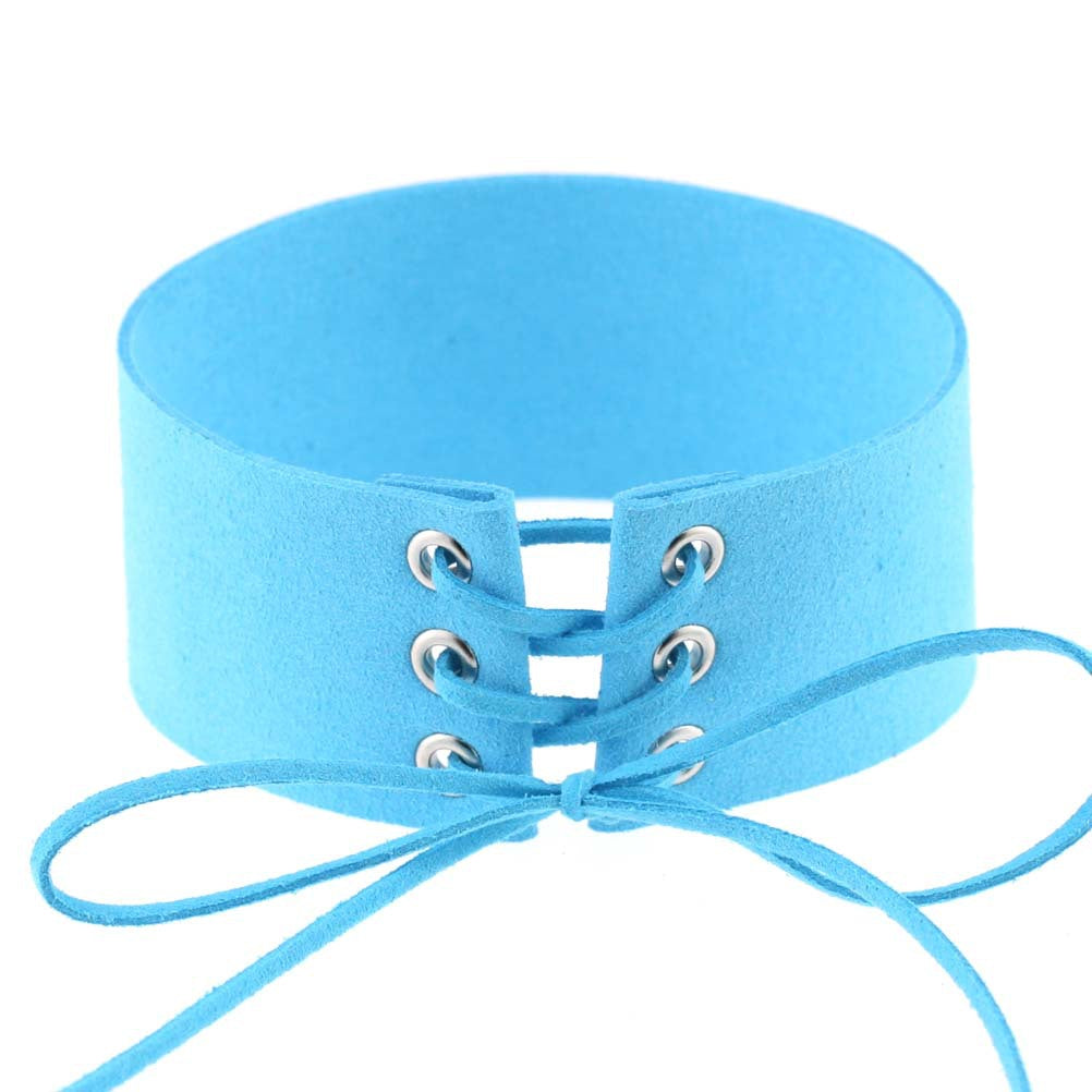 Geometric Velvet Choker Necklace