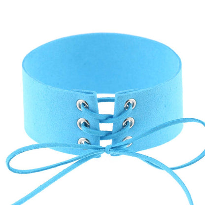 Geometric Velvet Choker Necklace