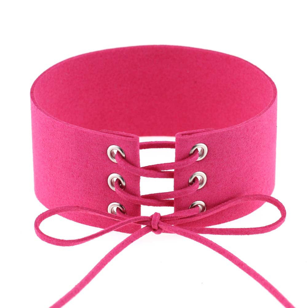Geometric Velvet Choker Necklace