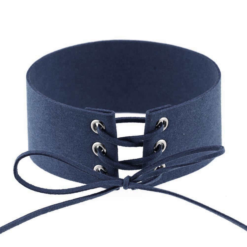 Geometric Velvet Choker Necklace