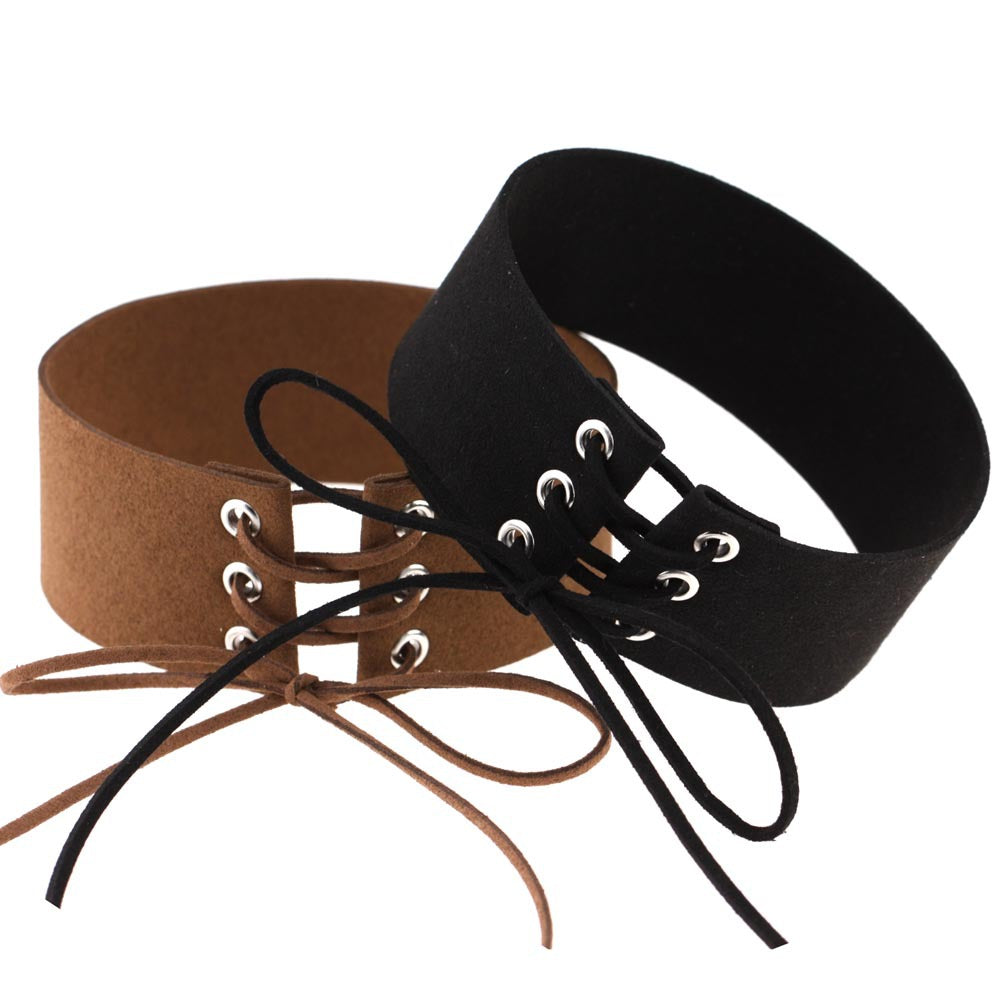 Geometric Velvet Choker Necklace
