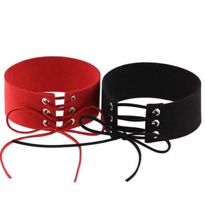Geometric Velvet Choker Necklace