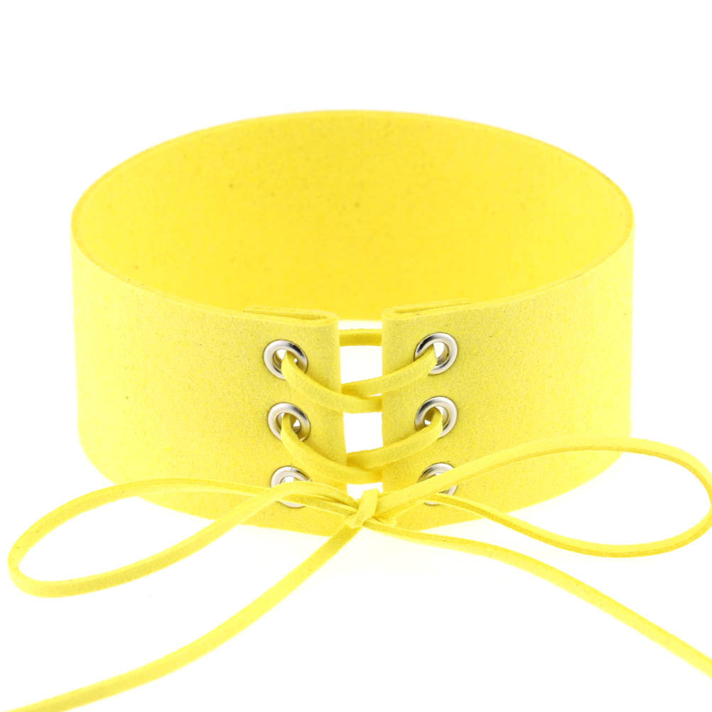 Geometric Velvet Choker Necklace