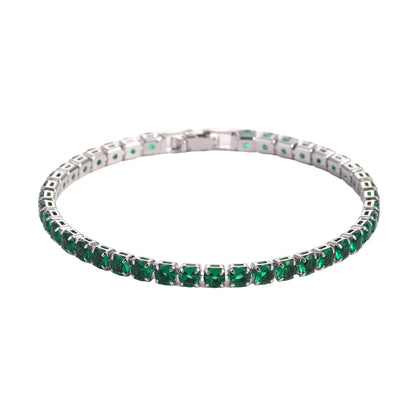 Geometric Zircon Bracelet for Men and Women