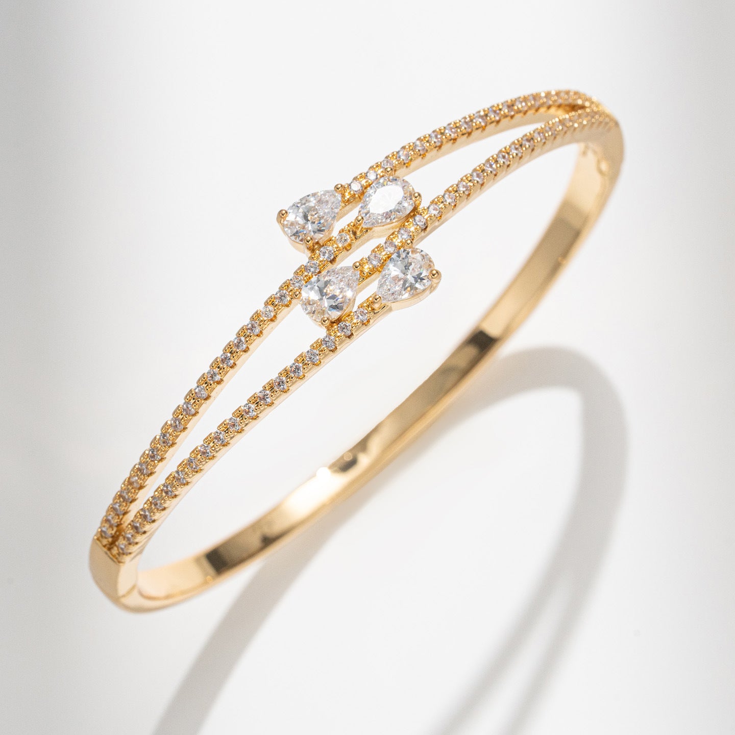Geometric Zircon Bracelet for Women