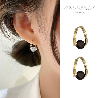 Geometric Zircon Earrings for Women