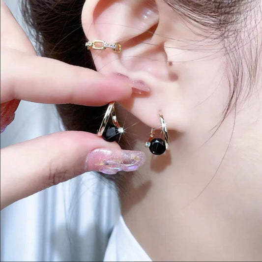 Geometric Zircon Earrings for Women
