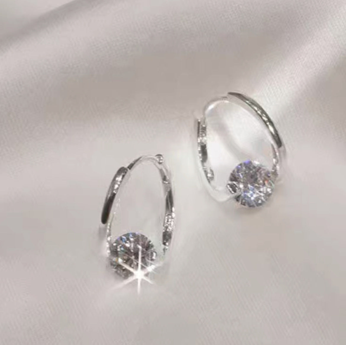 Geometric Zircon Earrings for Women
