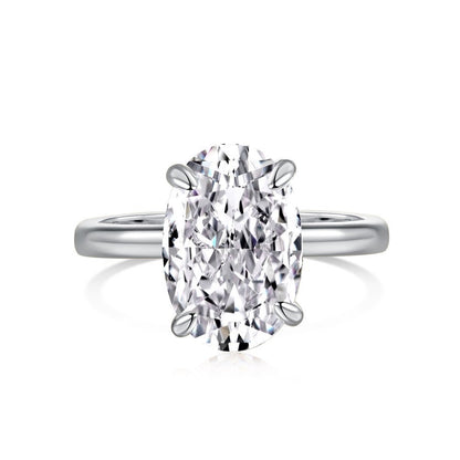 Geometric Zircon Ring Heart Shape Alloy Jewelry