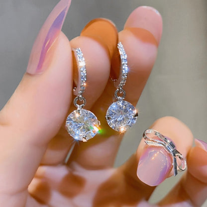Geometric Zircon Stud Earrings