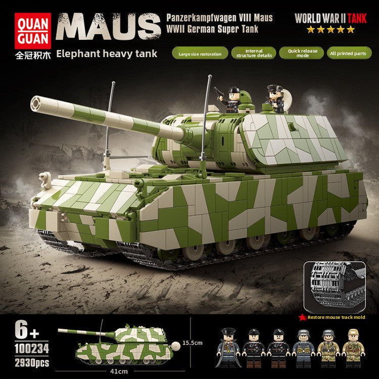 German Maus Tank Building Blocks