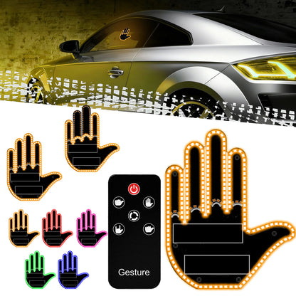 Gesture Control LED Car Warning Light