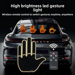Yellow light with black remote control