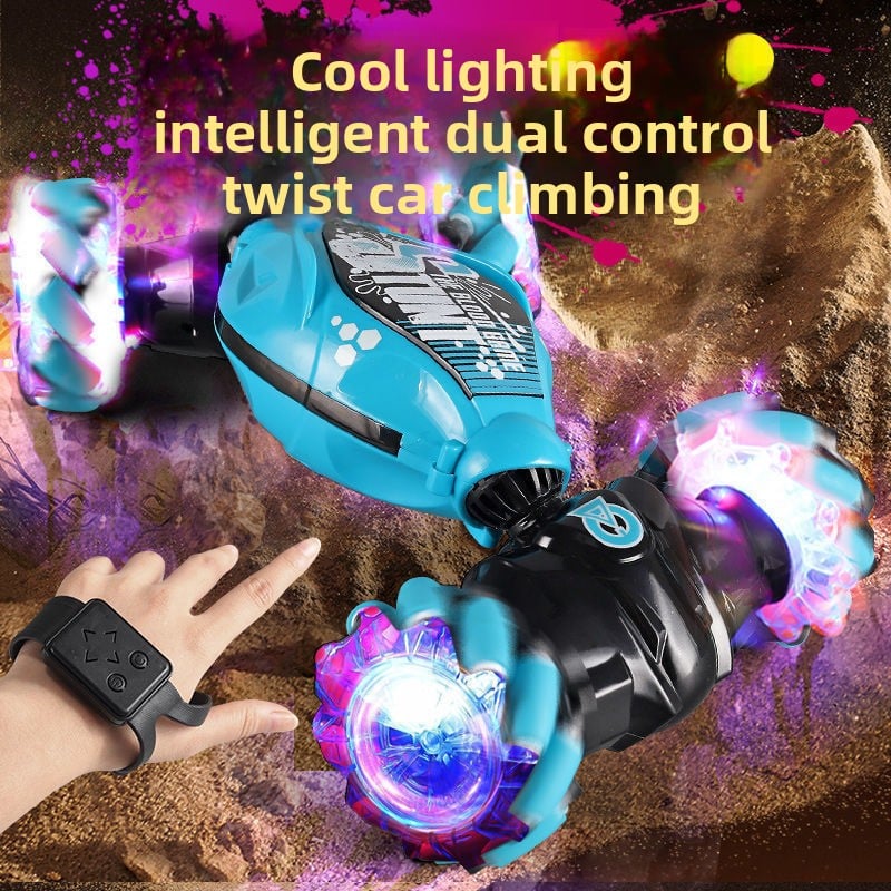 Gesture Induction Deformation Remote Control Car Children's Toy Twisted Four-wheel Drive Climbing Racing Car Boy Charged Electric Off-road Vehicle