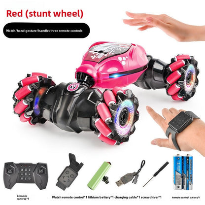 Gesture Induction Deformation Remote Control Car Children's Toy Twisted Four-wheel Drive Climbing Racing Car Boy Charged Electric Off-road Vehicle
