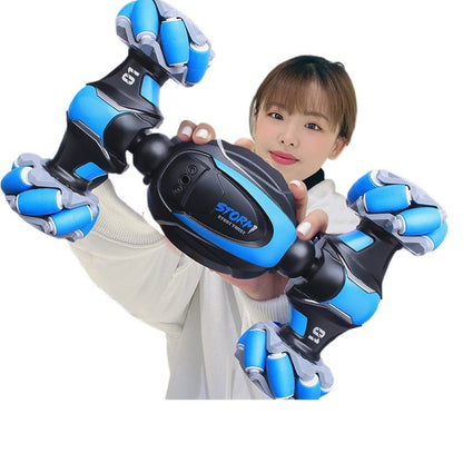 Gesture Induction Deformation Remote Control Car Children's Toy Twisted Four-wheel Drive Climbing Racing Car Boy Charged Electric Off-road Vehicle