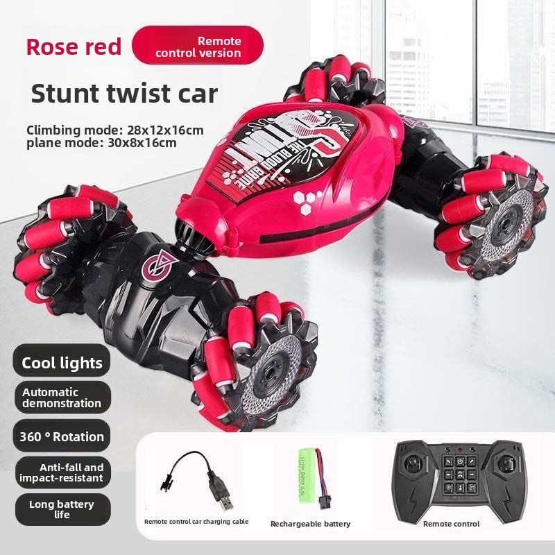 Gesture Induction Deformation Remote Control Car Children's Toy Twisted Four-wheel Drive Climbing Racing Car Boy Charged Electric Off-road Vehicle