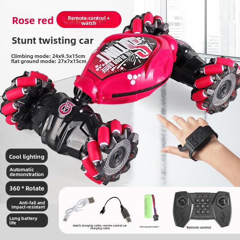 Gesture-sensing twisting car