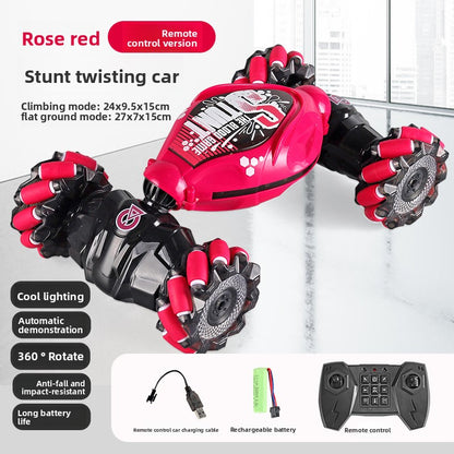 Gesture-sensing twisting car