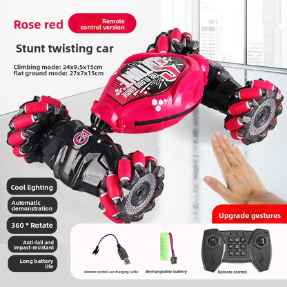 Gesture-sensing twisting car