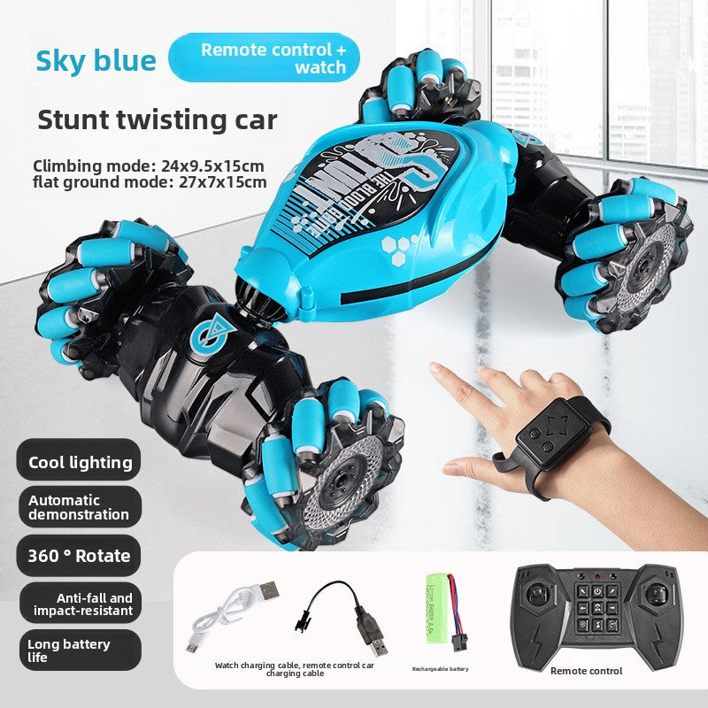 Gesture-sensing twisting car