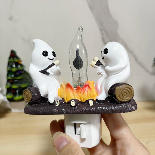 Ghost Bonfire Flashing Night Light
