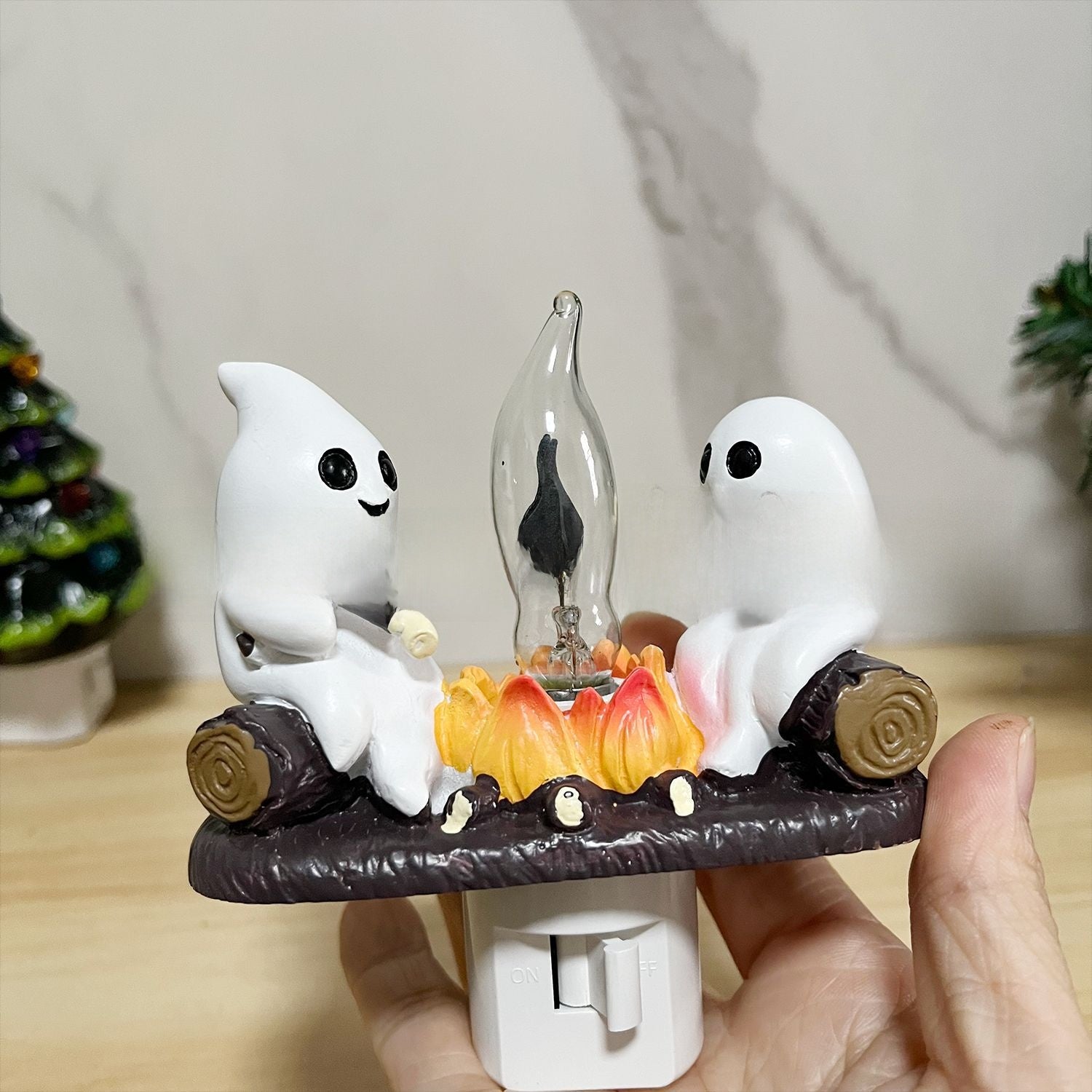 Ghost Bonfire Flashing Night Light
