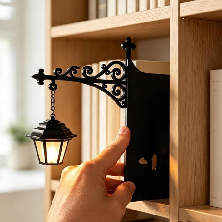 Ghost Bookshelf Lantern Decorative Iron Light