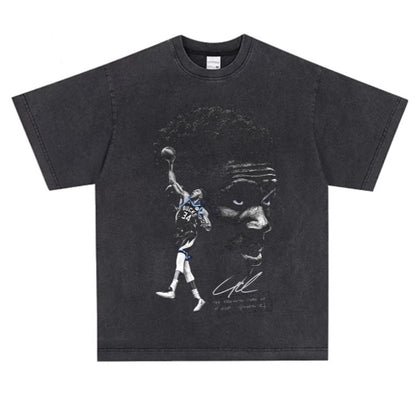 Giannis Antetokounmpo Basketball Print Cotton T-Shirt