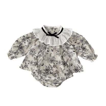 Girls' autumn long-sleeved two-piece set