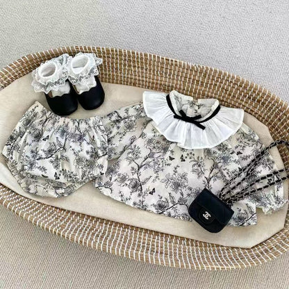 Girls' autumn long-sleeved two-piece set