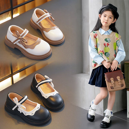 Girls Bow Flat Shoes