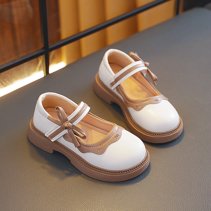 Girls Bow Flat Shoes