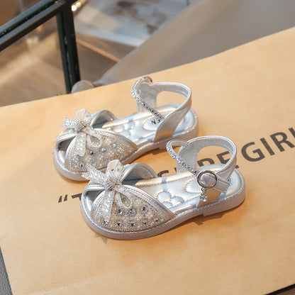 Girls Bowknot Soft Sole Non-Slip Sandals