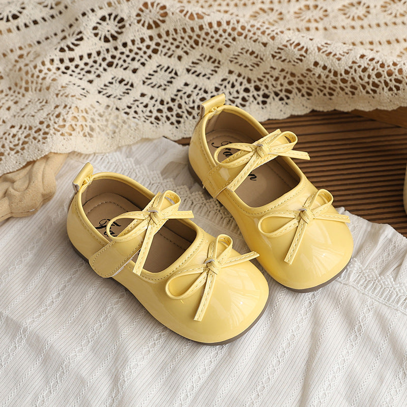 Girls Butterfly Knot Soft Sole Casual Shoes
