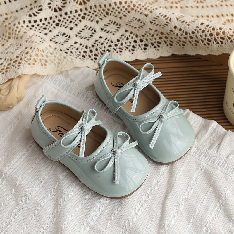 Girls Butterfly Knot Soft Sole Casual Shoes