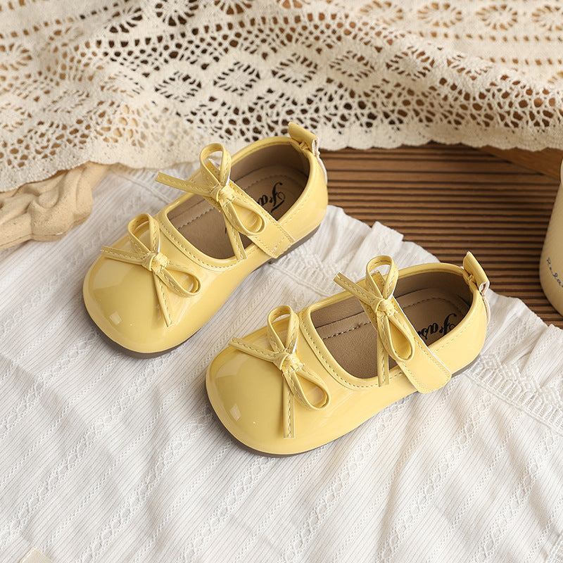 Girls Butterfly Knot Soft Sole Casual Shoes