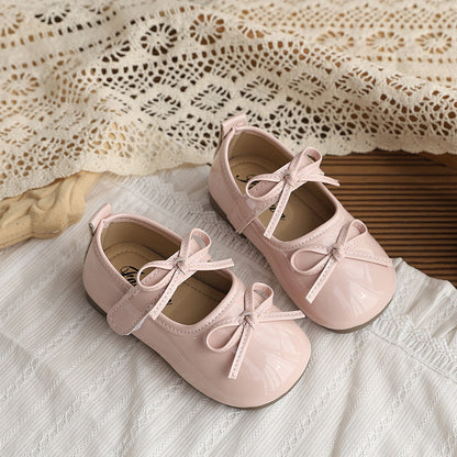 Girls Butterfly Knot Soft Sole Casual Shoes