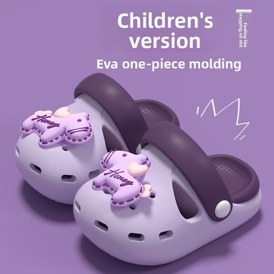 Girls Cartoon Beach Slippers