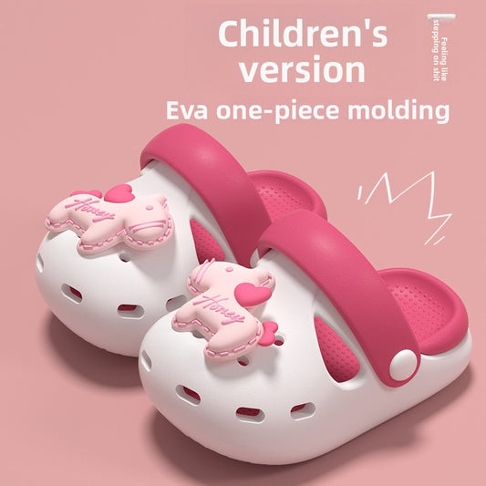 Girls Cartoon Beach Slippers
