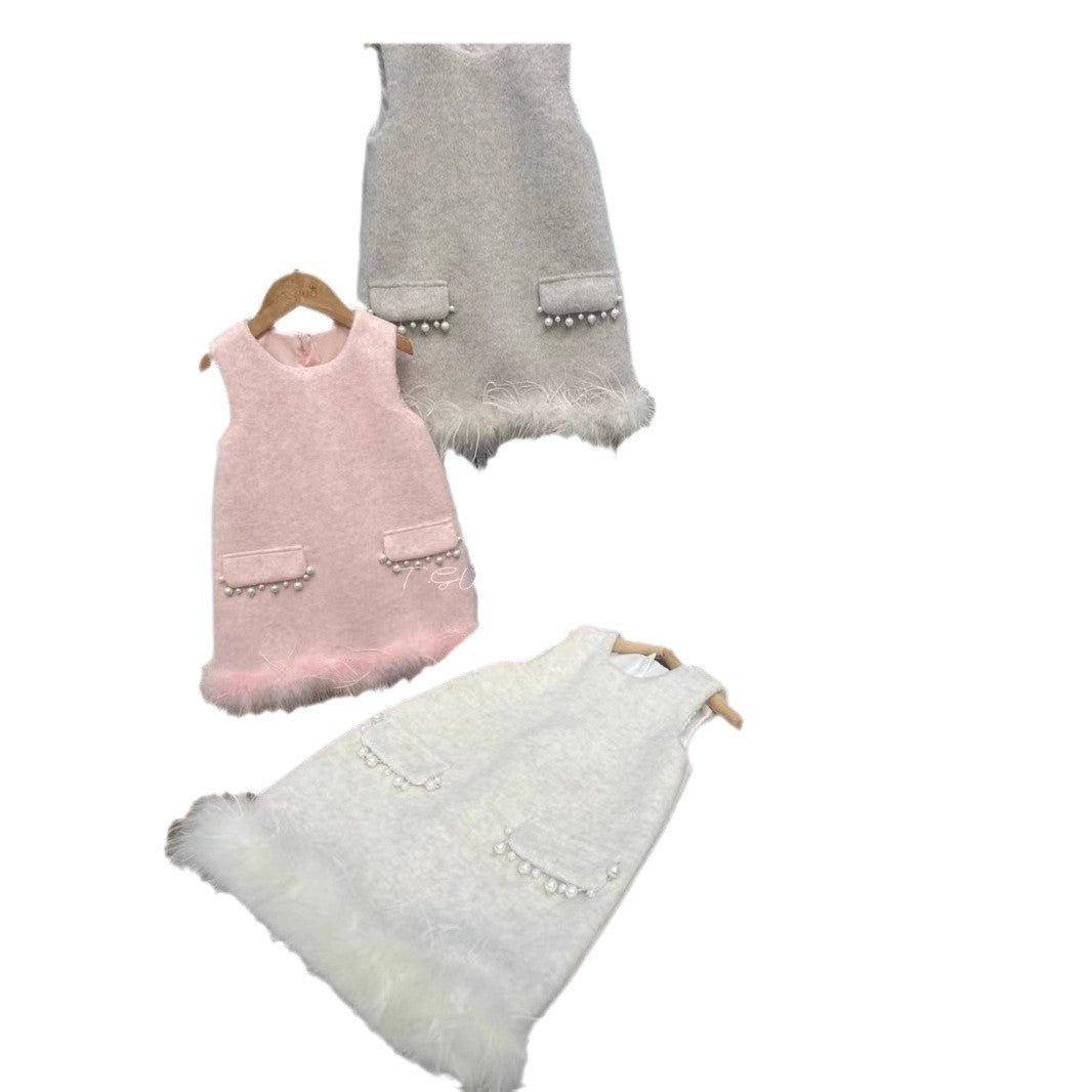 Girls' Chanel-Style Two-Piece Dress Set