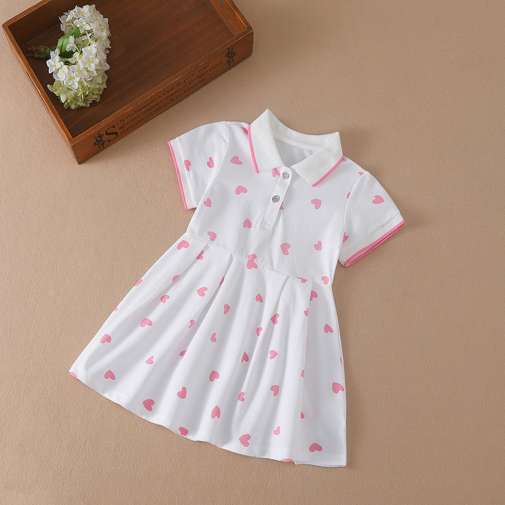 Girls Cotton A-Line Dress