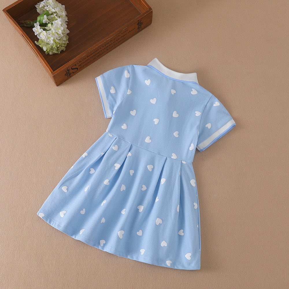 Girls Cotton A-Line Dress