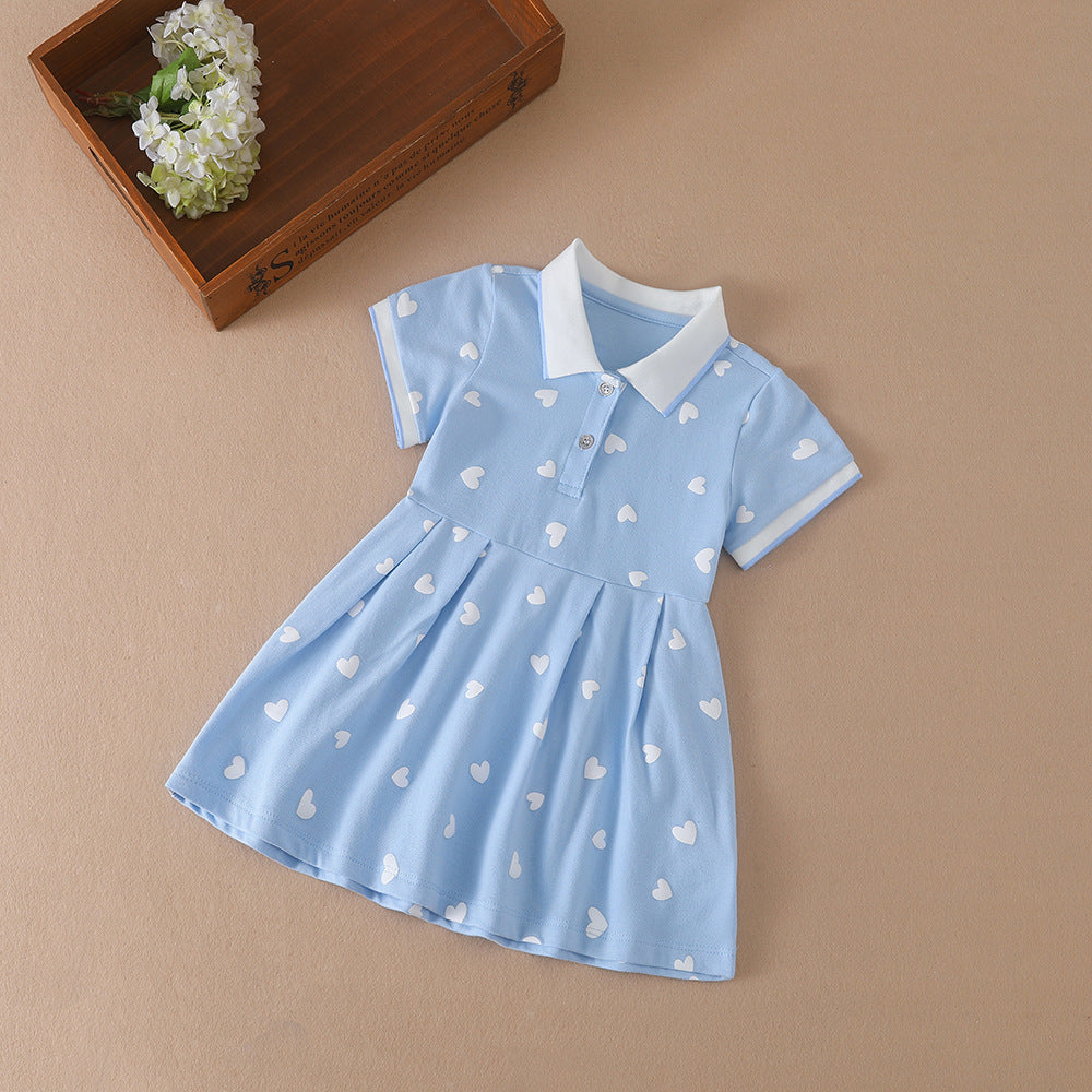 Girls Cotton A-Line Dress