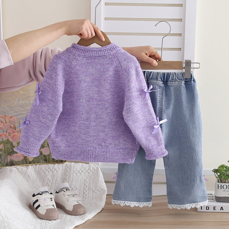 Girls Cotton Cardigan