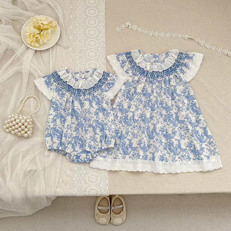 Girls Floral Cotton Dress