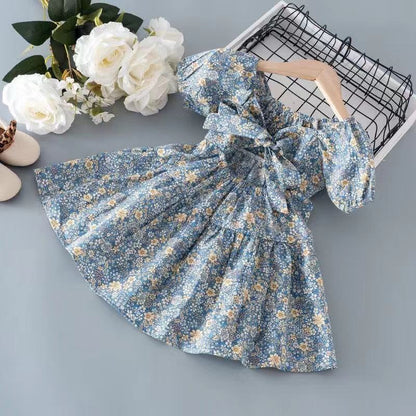 Girls Floral Cotton Summer Dress