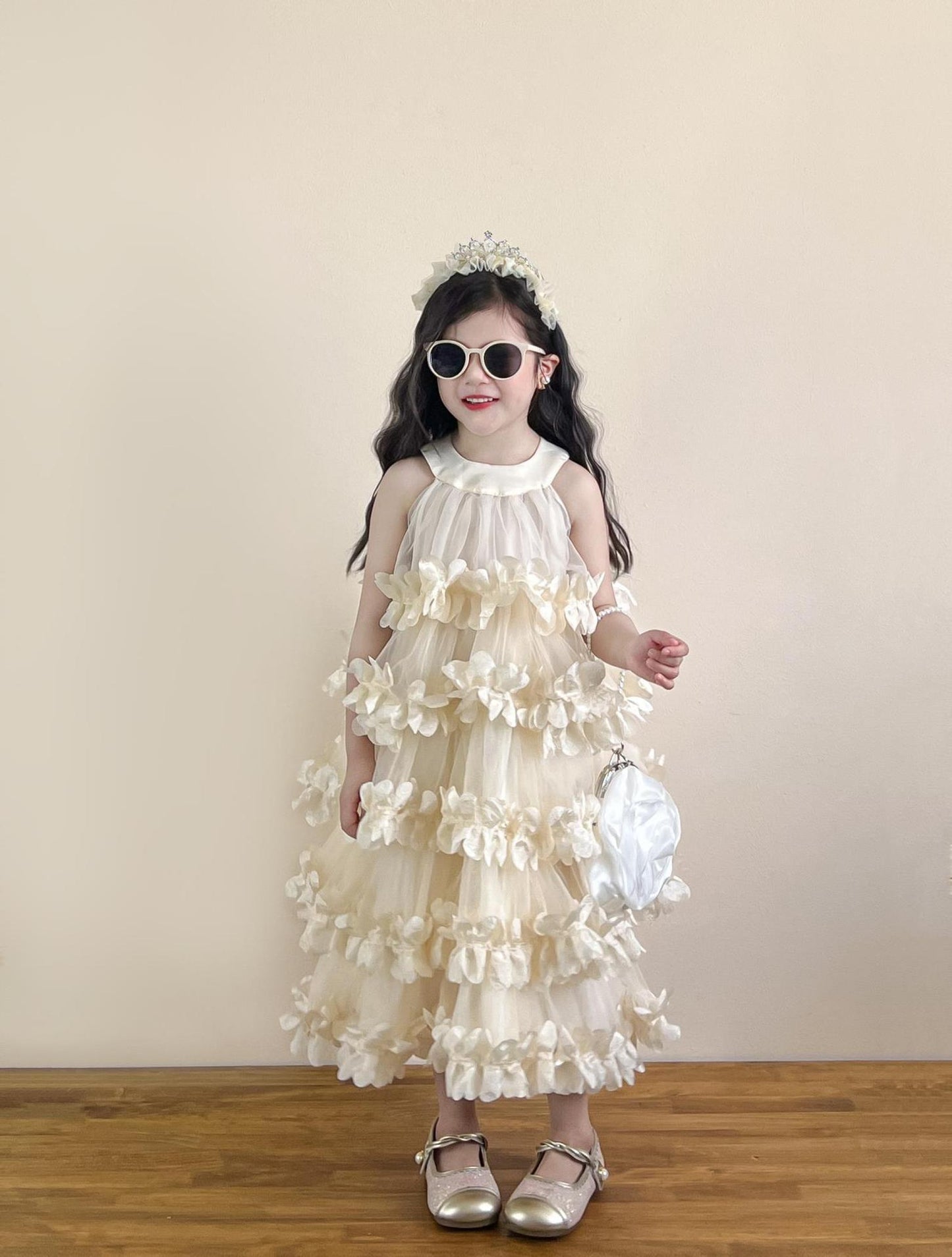 Girls Halter Neck Cake Dress