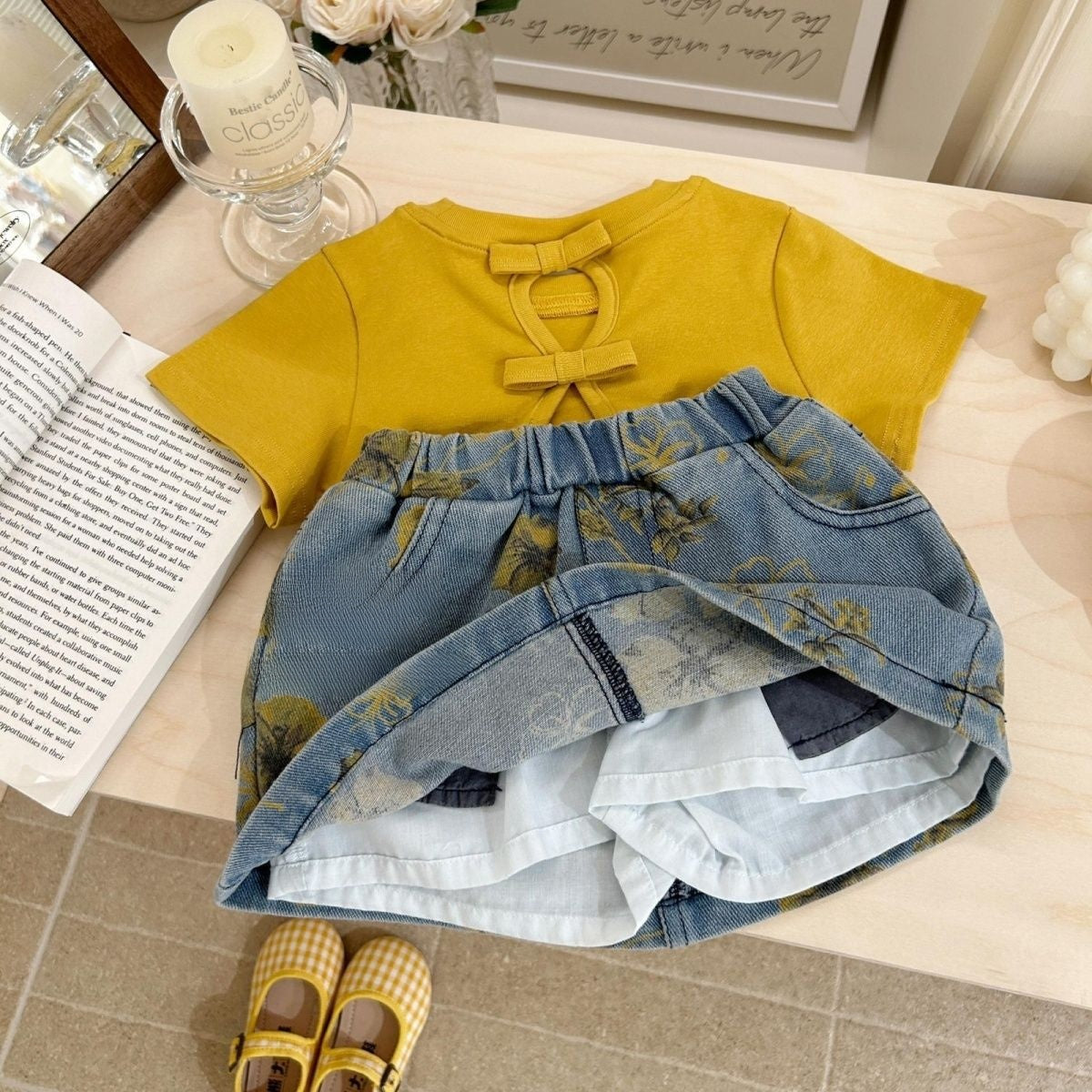 Girls Korean Style Summer Outfit Set